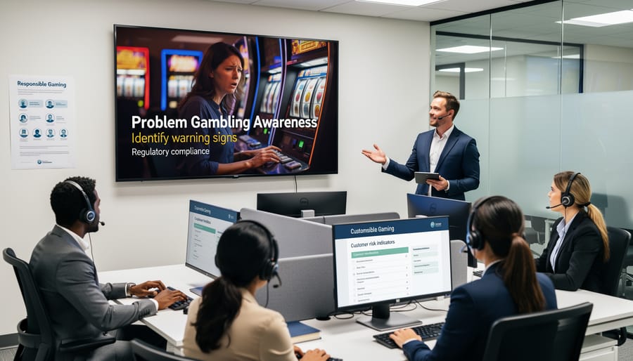 Customer service representative assisting client in eSports betting environment